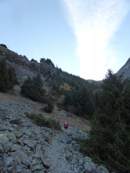 La montée au Lac du Vallon