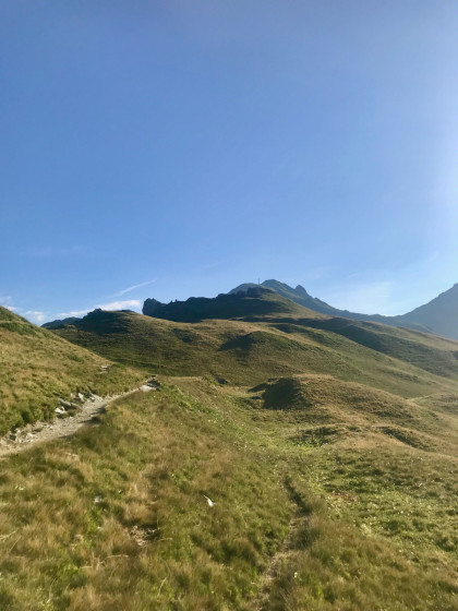 La montée vers la Croix du Berger