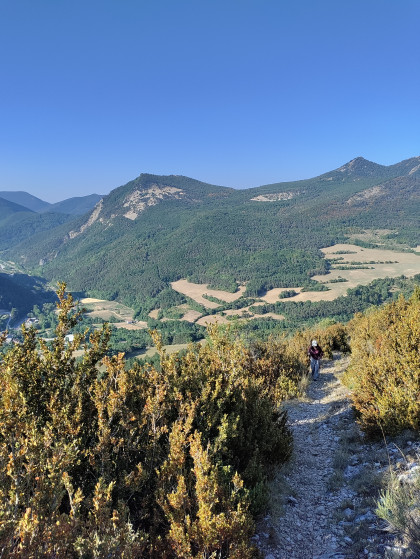 La montée vers le col de Guillotier