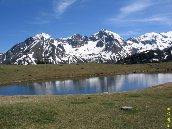 Le Néouvielle sur le piste du Col d'Estoudou