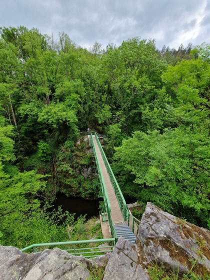 La passerelle de Roc Cabri apr&egrave;s r&eacute;fection