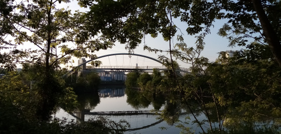 La passerelle du port de Nanterre
