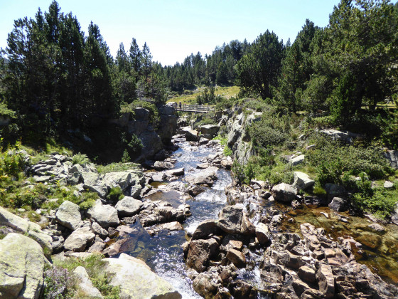 La passerelle sur la Têt