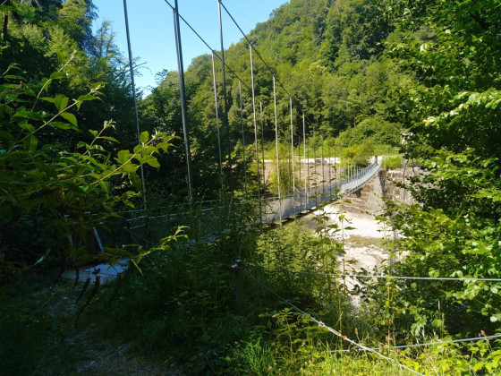 La passerelle.