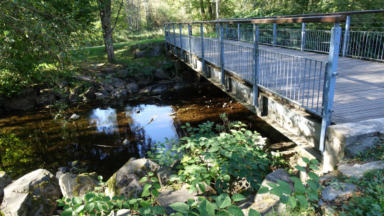 la piste cyclable sur la Savoureuse