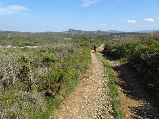 la piste vers Fontjoncouse