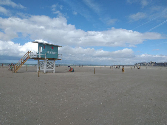 La plage de Deauville