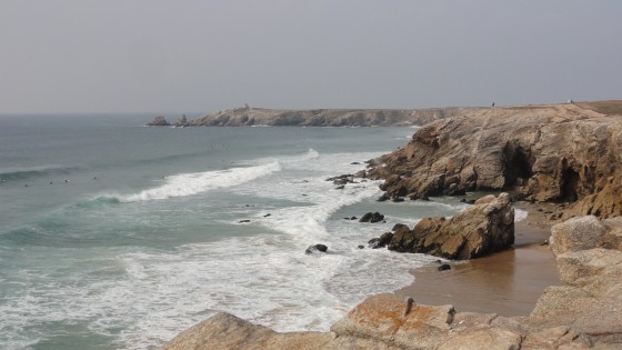 La plage de Port Goulom à la Côte Sauvage