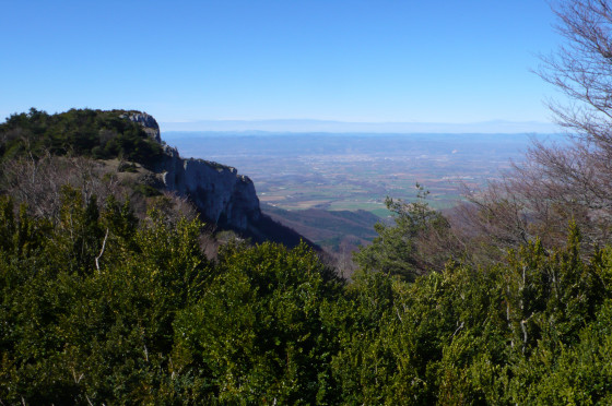 La plaine de Valence depuis les Rancs du Touet