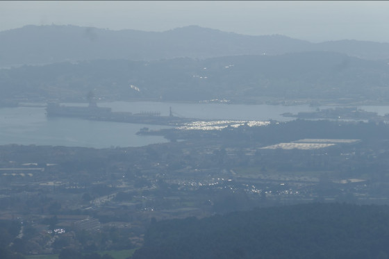 La rade de Toulon dans la brume