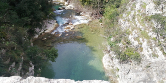 La Siagne vue du pont de Mons