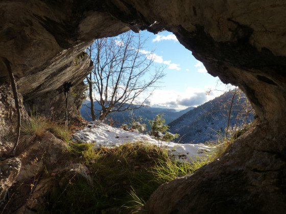 La sortie de la grotte