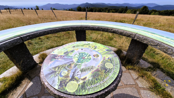 La table d'orientation au sommet du Grand Ventron. &copy; PASSION VOSGES - LAURENT GENTILHOMME