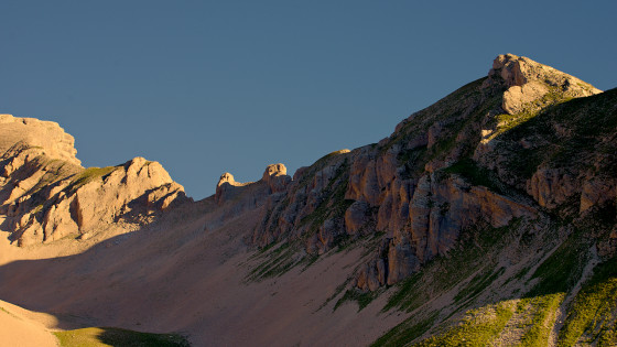 La Tête des Ombres au lever du soleil