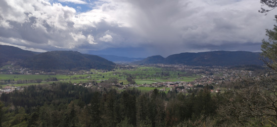 La valée de la Moselotte depuis Les balcons de Hazelle