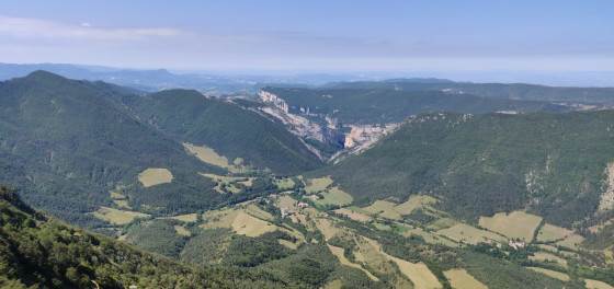 La vallée d\'Ombleze, entre le Col de la Bataille et le Pas du Gouillat