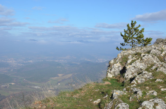 La vallée de la Drôme, vue du pas de l\'Echelette