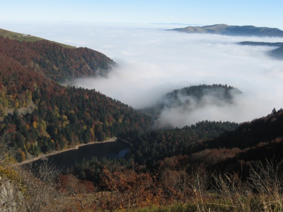 La vallée de Mittlach sous les nuages