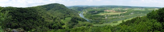 La vallée du Doubs en direction de Roulans
