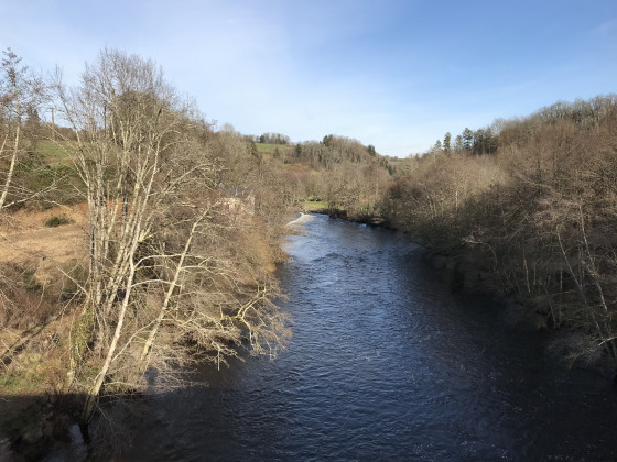 La Vézère vue du pont