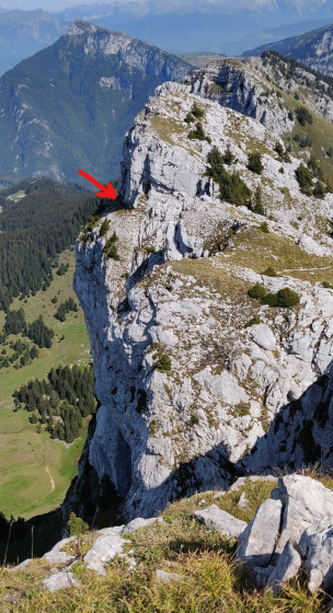 La vire de la pointe de sous dime