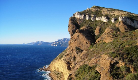 La Vire des Immortelles vue depuis la Villa Teychéné