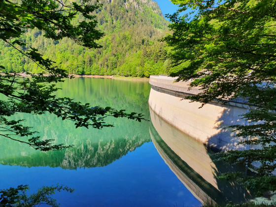 La voute du barrage du Lac de Bious-Artigues