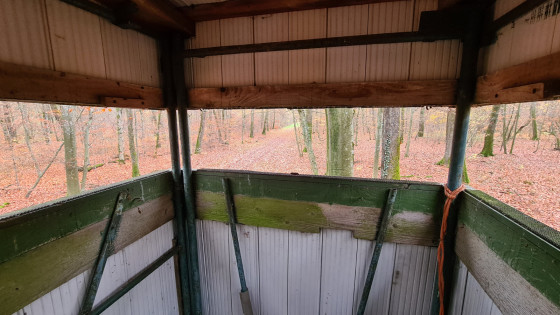 La vue d'un chasseur depuis un affût ( luxueux).