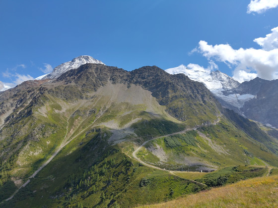 La vue du Mont Lachat en direction du Mont Blanc