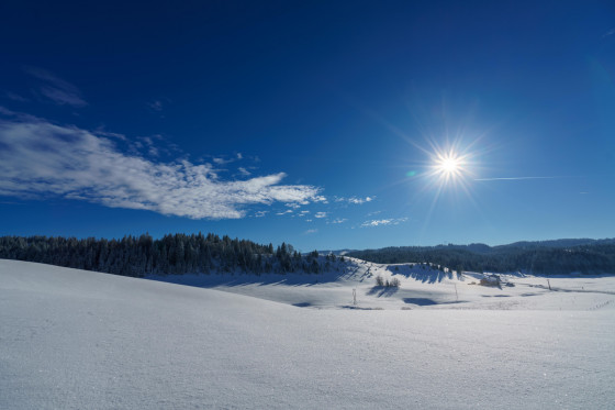 La vue du sommet d\'une colline