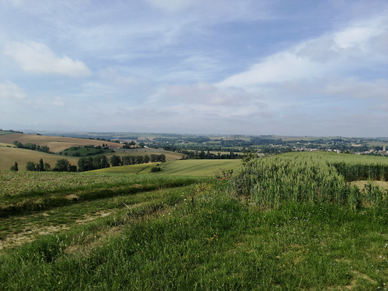 La vue sur la vallée de la Lèze