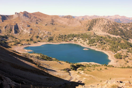 Lac d\'Allos depuis le pas du Lausson