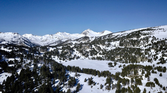 lac d' Aude vu du ciel