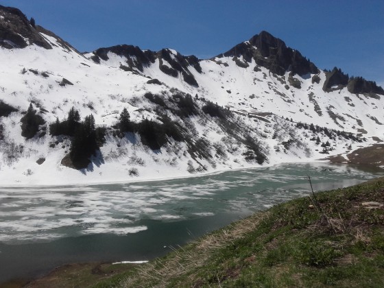 Lac de Lessy gelé