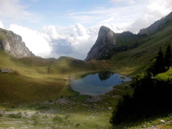 Le Lac de Lovenex et le Léman