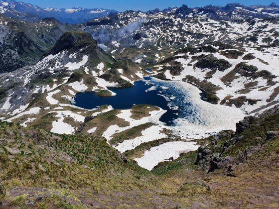 Lac Gentau depuis le Pic d'Ayous