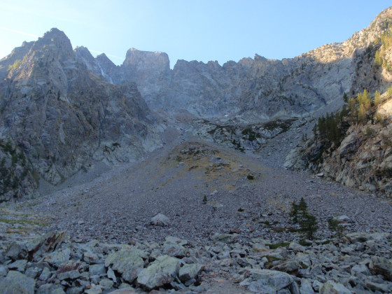 Lagarot di Lourousa: vue sur le Canalone di Lourousa