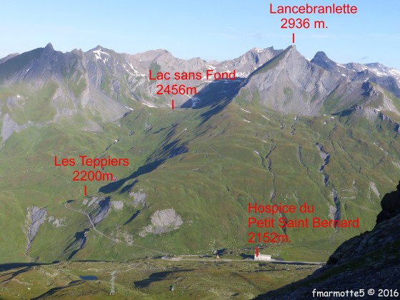 Lancebranlette retour par le Lac sans Fond.