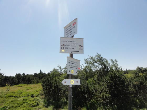 Le balisage du club Vosgien