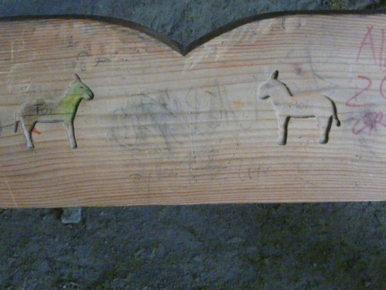 Le banc de la grotte
