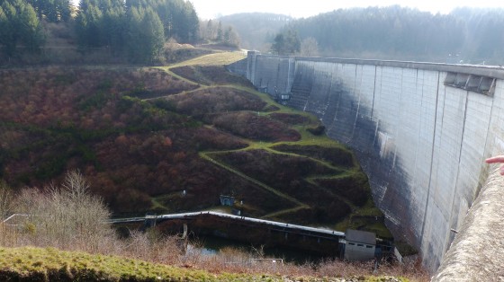 Le barrage de La Gravette, dit des Cammazes.