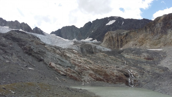 Langue secondaire du glacier de Gebroulaz