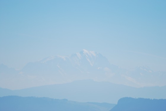 Le Mont-Blanc depuis la Dent du Chat