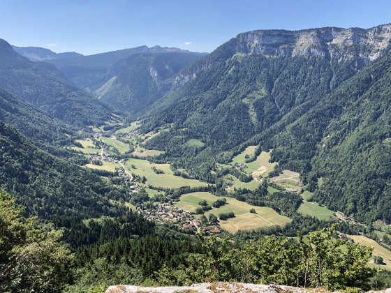 Vue sur la vallée d'Usillon