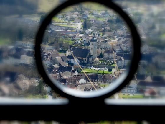 Le belvédère du Château d'Ornans