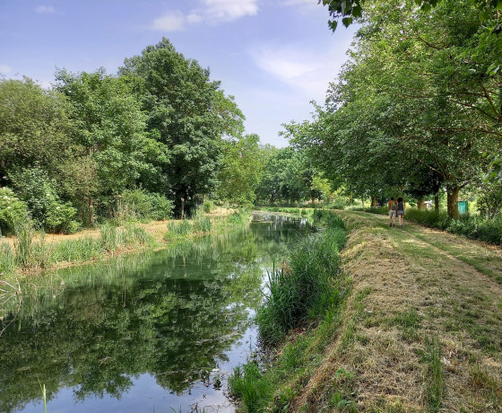 Le canal en arrivant sur Plaimpied