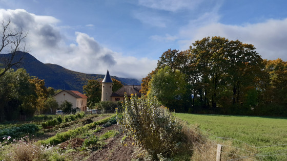 Le Château du Terrail et sa tour ronde (côté Nord)