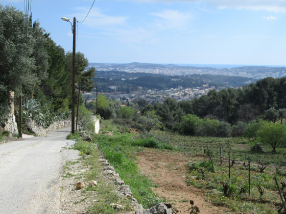 Le chemin du Castellas et ses belles vues sur Ollioules, Six-Fours et la Seyne