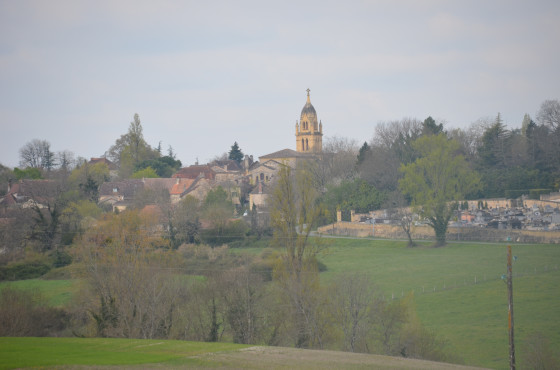 Le clocher de l'&eacute;glise de Faux