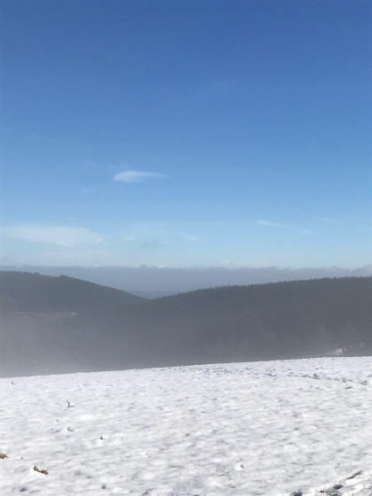 Le Col des Brosses sous la neige